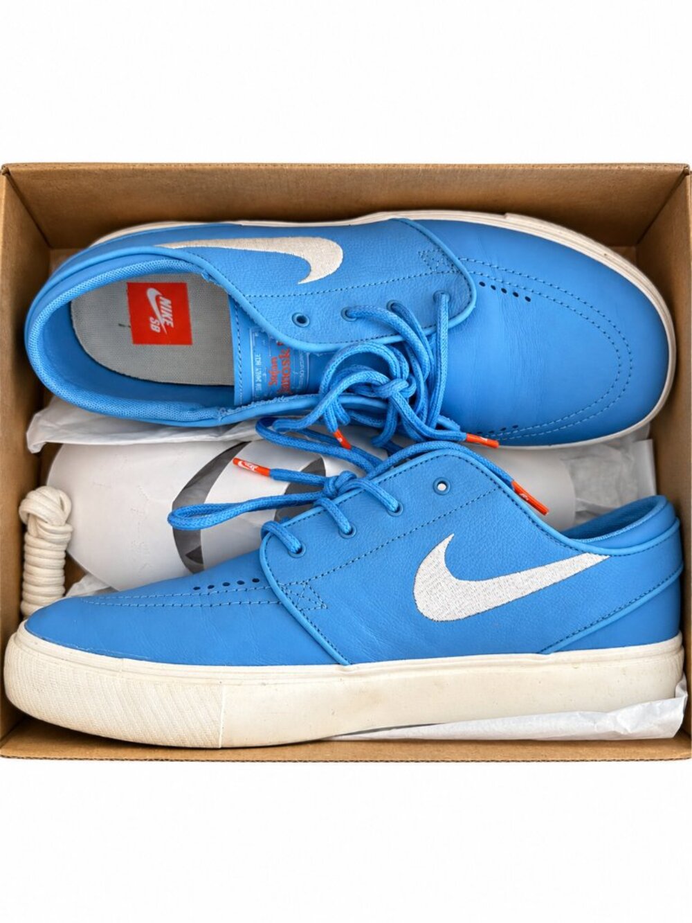 Nike SB Stefan Janoski Blue White Low Top Sneakers Men Size 13 With Box